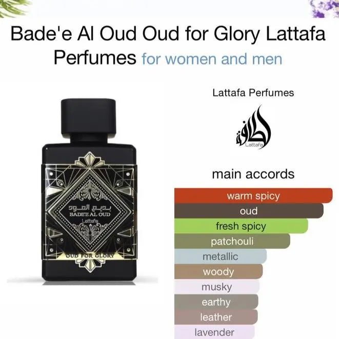 Badee Al Oud - Oud for Glory 100ml Eau De Parfum Lattafa